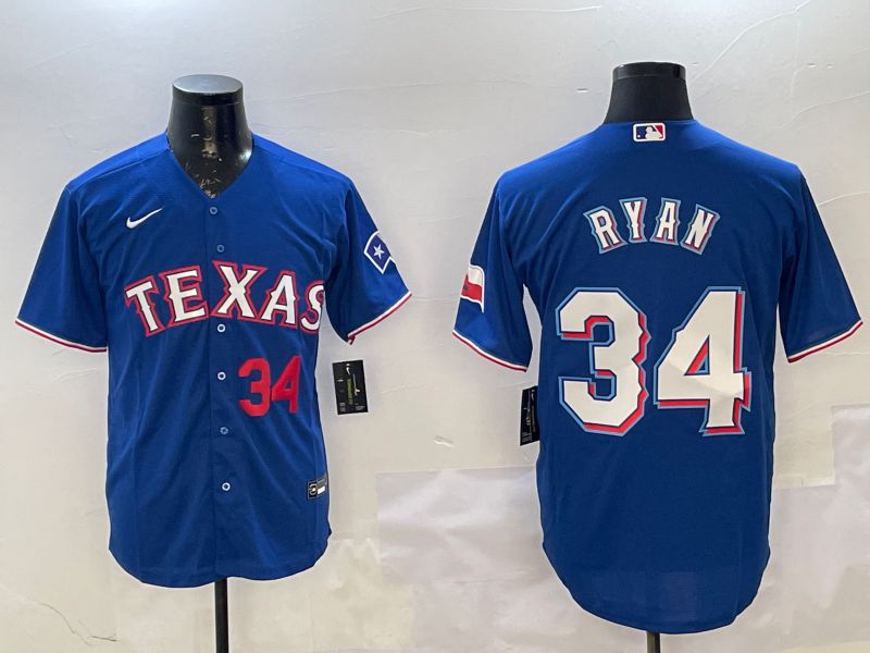 Men Texas Rangers #34 Ryan Blue Game 2025 Nike MLB Jersey style 2->texas rangers->MLB Jersey